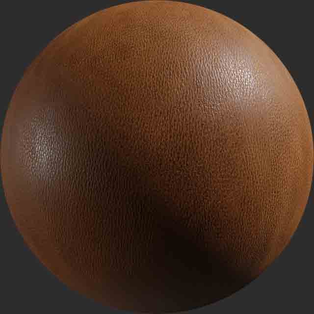 brown leather PBR Texture