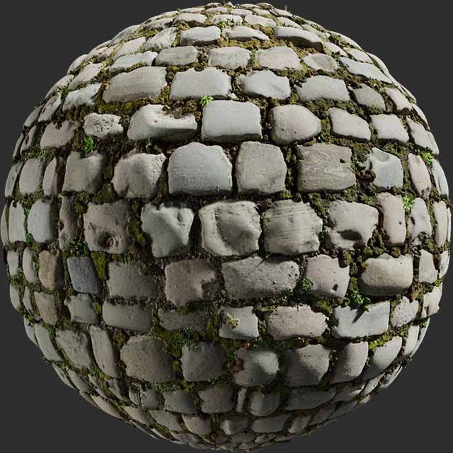 cobblestone floor 04 PBR Texture