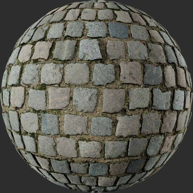 Cobblestone Square pbr texture - 3DHEVEN