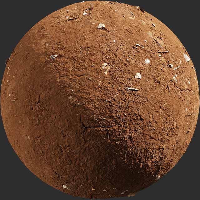 red mud stones pbr texture