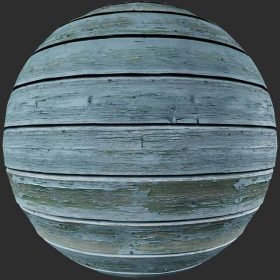 blue painted planks pbr texture