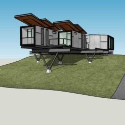 house on mountain Sketchup Model