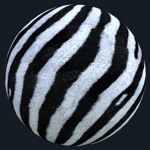 Zebra Skin Pbr Texture
