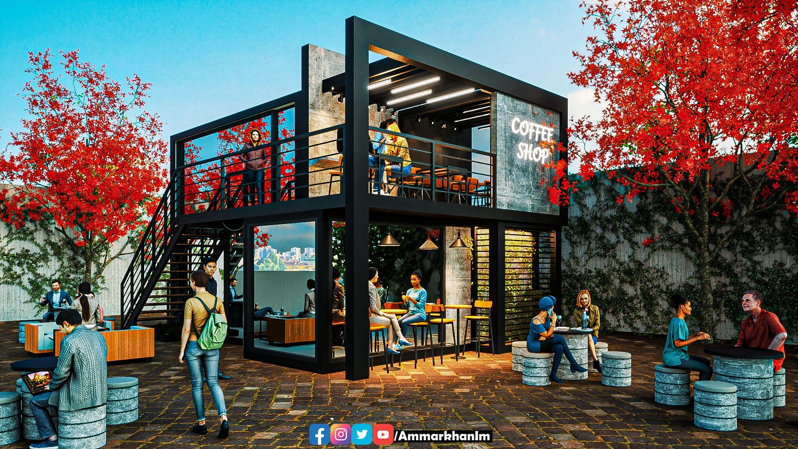 Modern Cafe Twinmotion 2022
