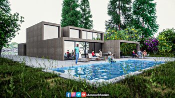 modern house on beach Twinmotion 2022