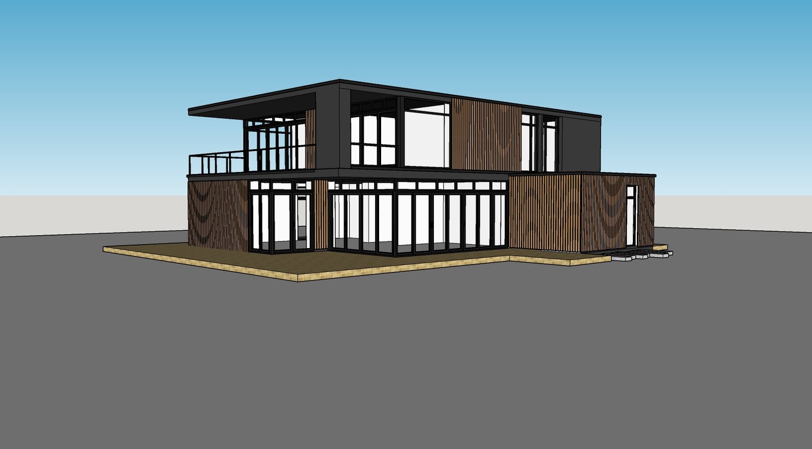 Modern Villa Design Sketchup Model