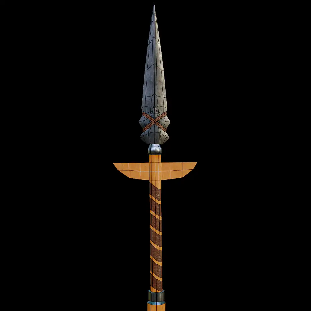 Anentaks Spear Valhalla Low Poly Game Ready